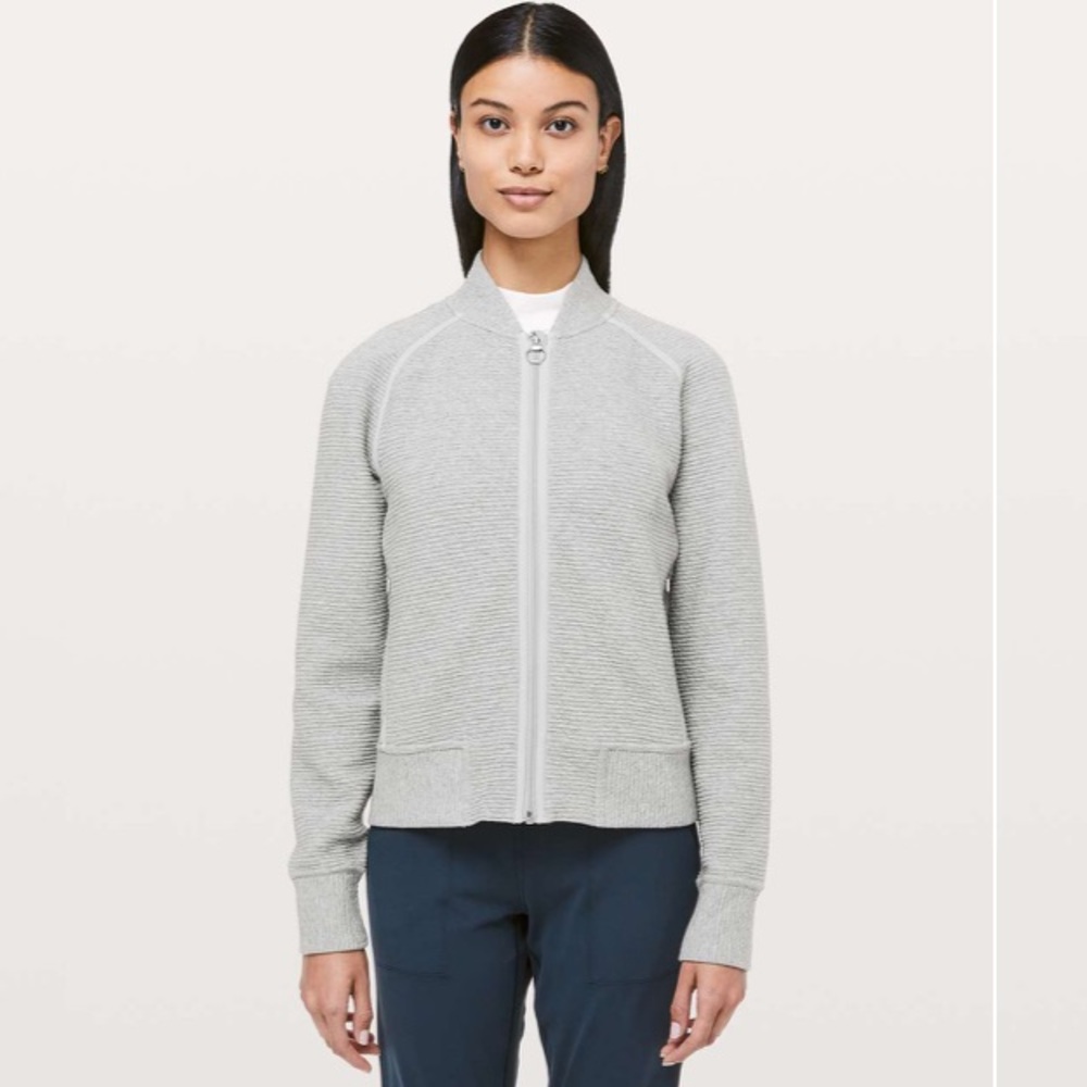 Lululemon On Repeat Bomber Full Zip Track Jacket
